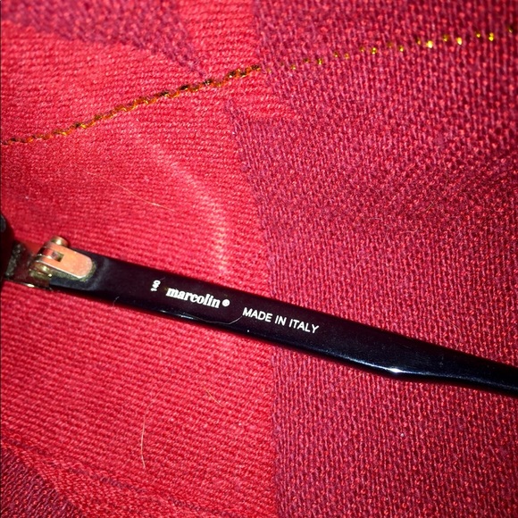 Vintage Marcolin sunglasses. Black with red brow - Picture 5 of 6